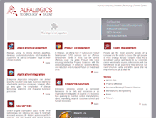 Tablet Screenshot of alfalogics.com